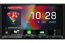 DMX8021DABS - Mechless AV-Receiver with 7.0 Touchscreen & digital radio DAB+. Supports wireless or wired via USB CarPlay® / Android Auto™ and wireless Android screen mirroring.