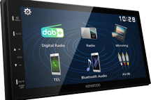 DMX129DAB - Récepteur multimédia numérique avec écran WVGA de 6.8, Radio numérique DAB+ et fonction mirroir pour Android.