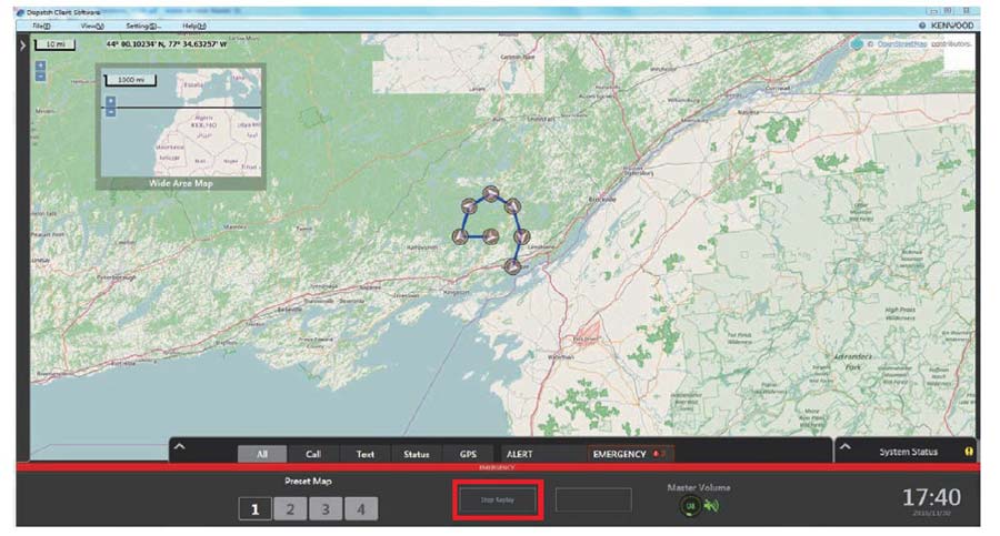 KAS-20 GPS position replay on Open-Street Map