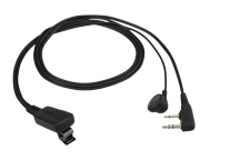 EMC-11W - Clip microphone with Earphone and PTT