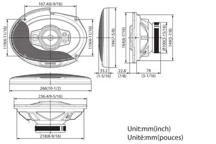 KFC-PS6995 - 6x9-calowy 5-drożny system głośnikowy Performance Standard