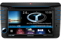 DNX516DABS - 7.0 WVGA, Navigationssystem med indbygget DAB tuner til VW, Skoda & Seat