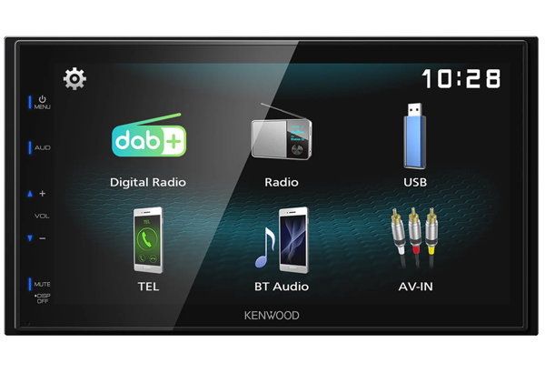 DMX125DAB - 6.8” WVGA Screen, Wired USB Android Mirroring, DAB+/FM Radio, Bluetooth Hands-Free Calling & Music