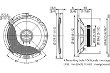 KFC-PS1796 - PERFORMANCE STANDARD SERIES, 17cm Flush Mount 2-way 2-Speaker System.