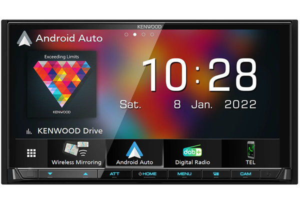 Image of Récepteur AV avec écran WVGA de 7.0 pouces • Compatible avec CarPlay® et Android Auto™ (sans fil ou par câble) • Radio DAB+ • 4 entrées caméra • Châssis 2DIN •