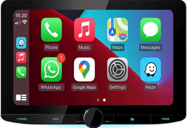 DMX9724XDS - 10.1” Wireless & Wired Apple CarPlay & Android Auto Floating Screen Stereo with DAB+