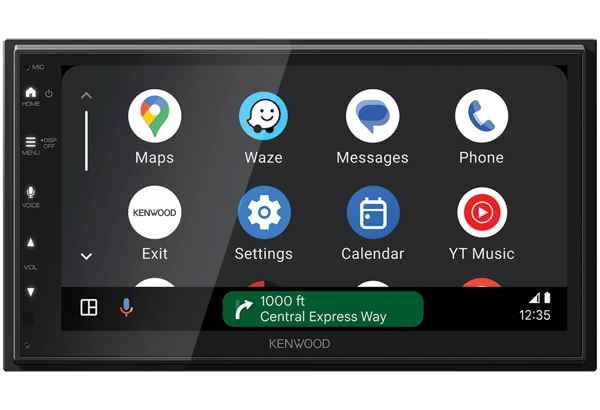 Image of Récepteur AV avec écran WSVGA de 6.8 pouces • Compatible avec CarPlay® et Android Auto™ par câble • Radio numerique DAB+ • Entrée pour caméra de recul • Châssis en L •