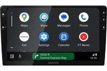 DMX80AXS - Receptor multimedia digital universal con pantalla WSVGA de alta resolución de 9,0 pulgadas, sintonizador DAB y conexiones inalámbricas mejoradas para smartphone.