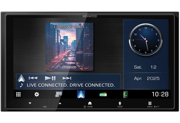 Image of Récepteur AV avec écran HD de 6.92 pouces • Compatible avec CarPlay® et Android Auto™ (sans fil ou par câble) • Radio DAB+ • 2 entrées caméra • Châssis 2DIN •