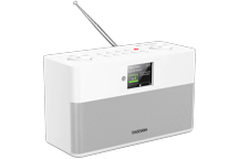 CR-ST85DAB-W - Rádio estéreo compacto com DAB+, transmissão de áudio Bluetooth® e função de alerta de segurança automático