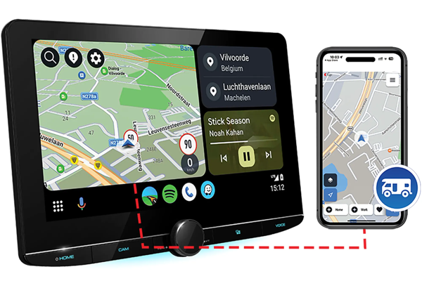 DMX9724XDSCAMPER - DMX9724XDS + Sygic GPS Navigation with Caravan Routing App Subscription.