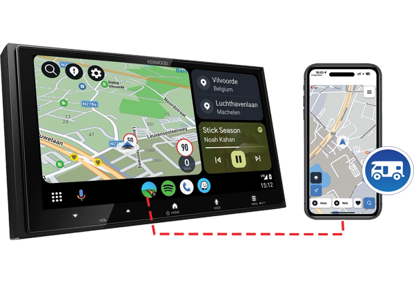 DMX7525DABCAMPER - DMX7525DABS + Sygic GPS Navigation with Caravan Routing App Subscription.