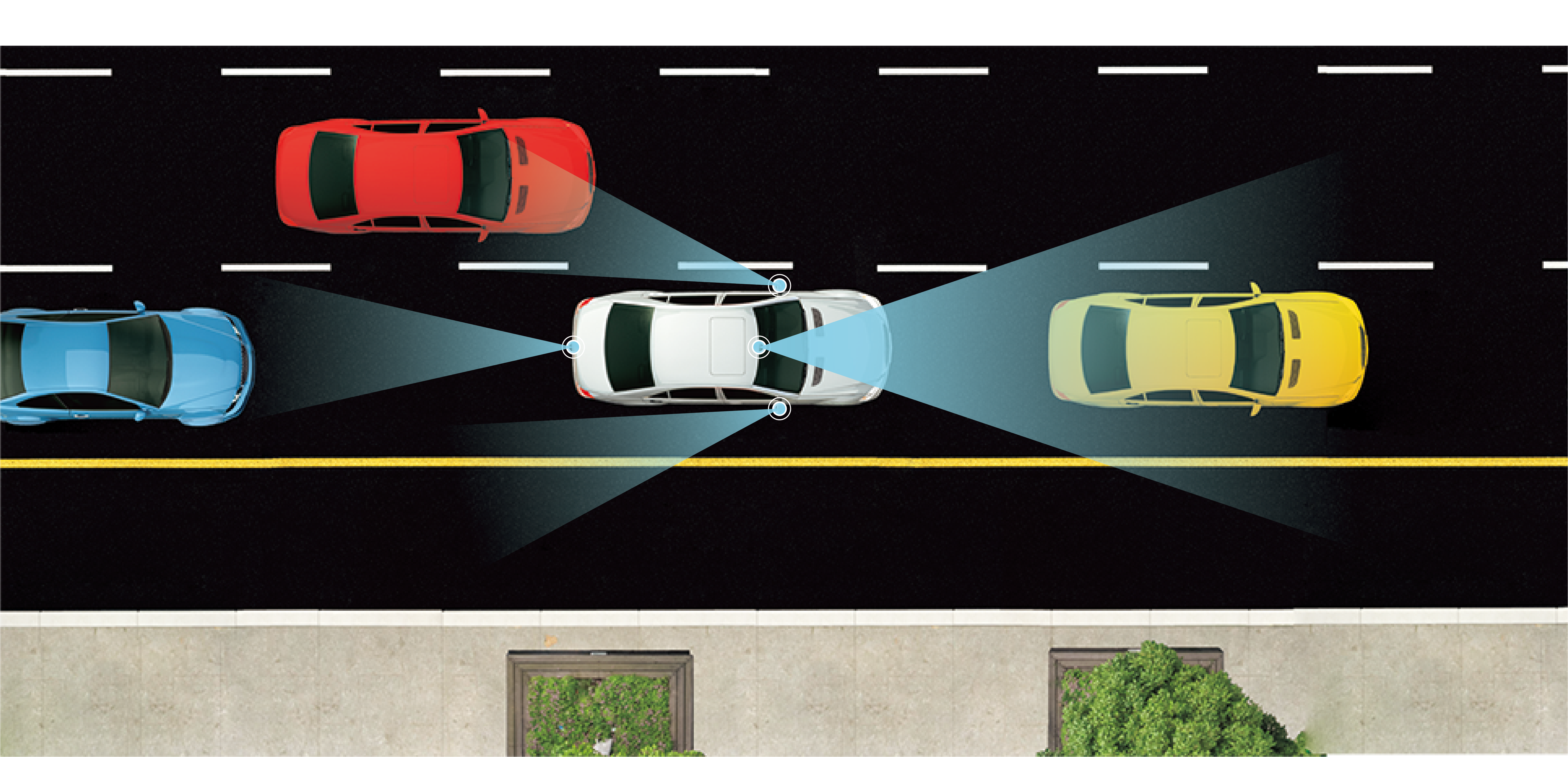 4 camera inputs illustration