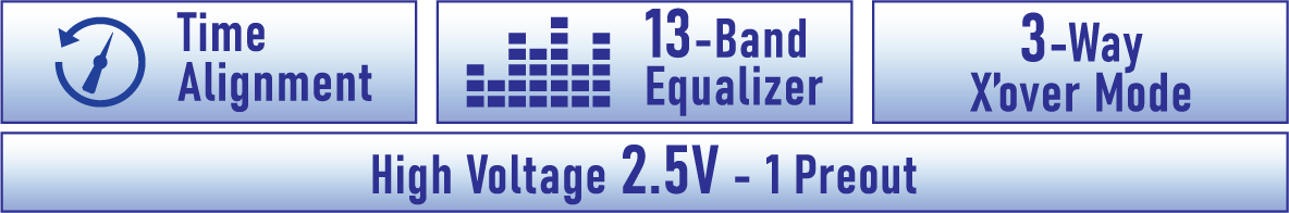 2.5V - 1 preout - DTA - X'over