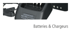 Batteries et chargeurs Kenwood