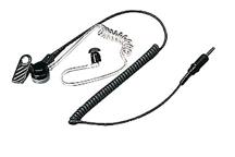KEP-1 - Oreillette avec pince & fiche 3.5 mm